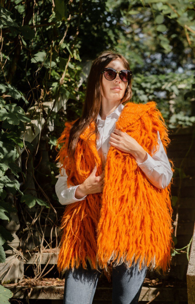 Гуня-жилетка "Апельсин"