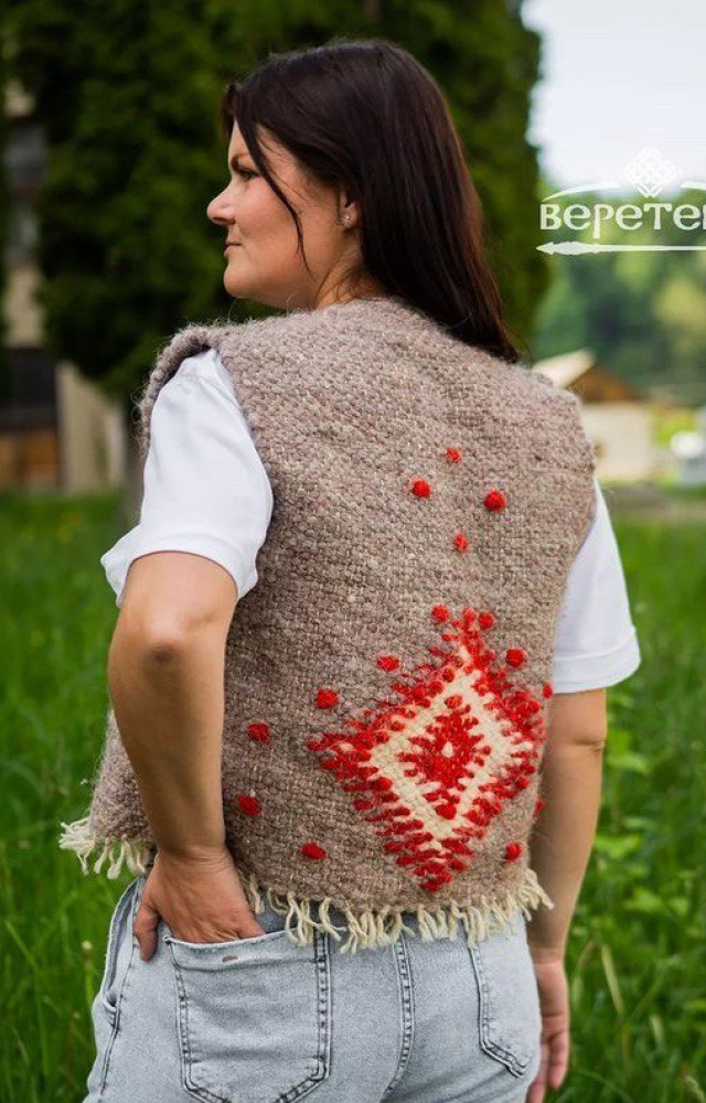 Жилетка "Засіяне поле" коротка